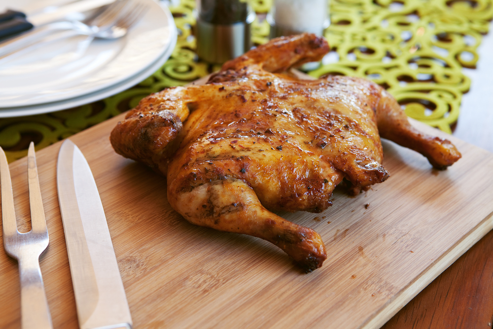 Oven-Roasted Butterflied Chicken Au Jus
