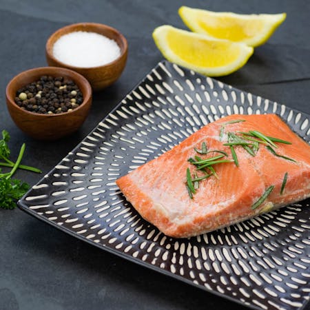 Simple Sous Vide Salmon with Lemon