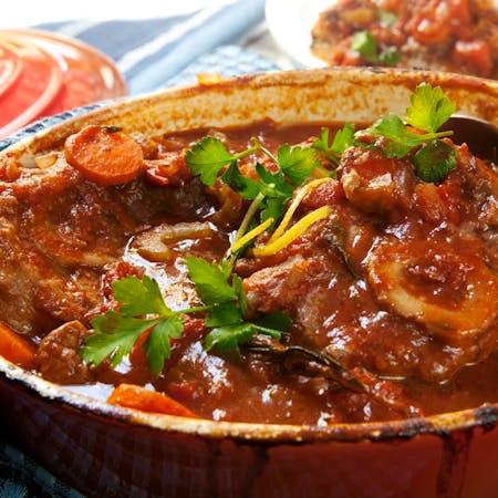 Braised Beef Shank with Red Wine Reduction