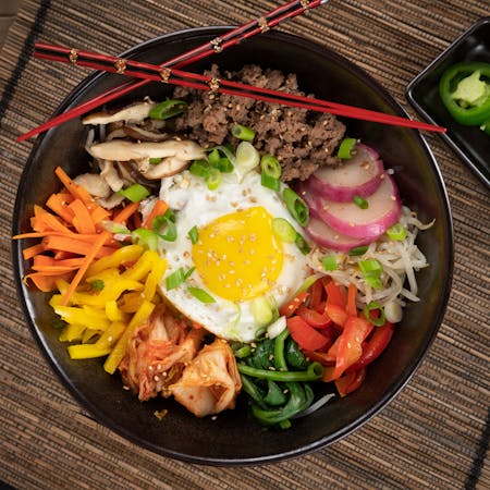 Ground Beef Korean Bibimbap