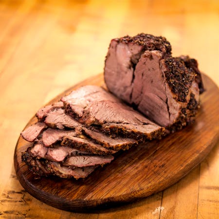 Herb-Rubbed Roasted Boneless Leg of Lamb