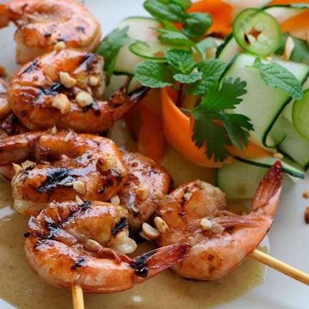 Shrimp with Coconut Green Thai Curry